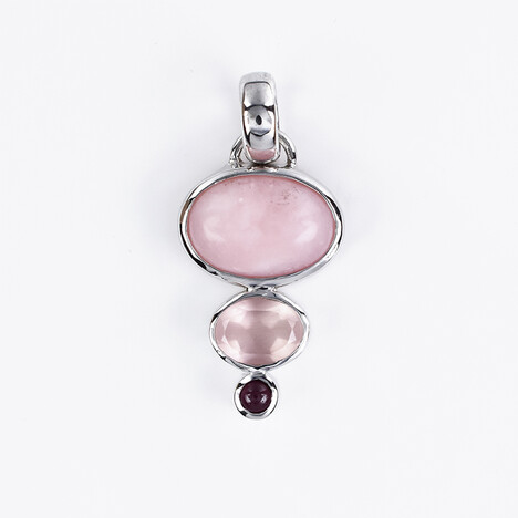 Edelstein-Silberanhänger