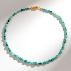 Collana in argento con Grandidierite (Adela Silber)