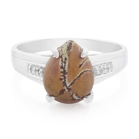 Sonora-Dendriten-Jaspis-Silberring