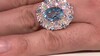 Anillo en plata con Topacio azul cielo