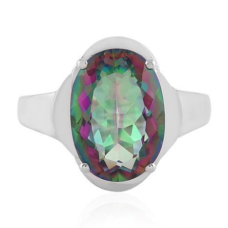 Anillo en plata con Cuarzo místico