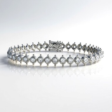 Bracelet en argent et Zircon (Dallas Prince Designs)