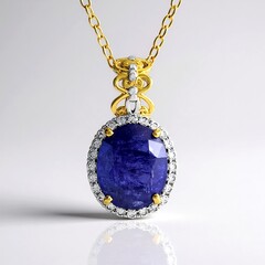 Collana in argento con Tanzanite (Gems en Vogue)