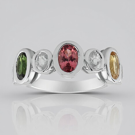 Anello in argento con Tormalina (Pallanova)