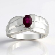Bague en argent et Grenat Roshoit (Pallanova)