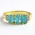 Anello in argento con Apatite Blu