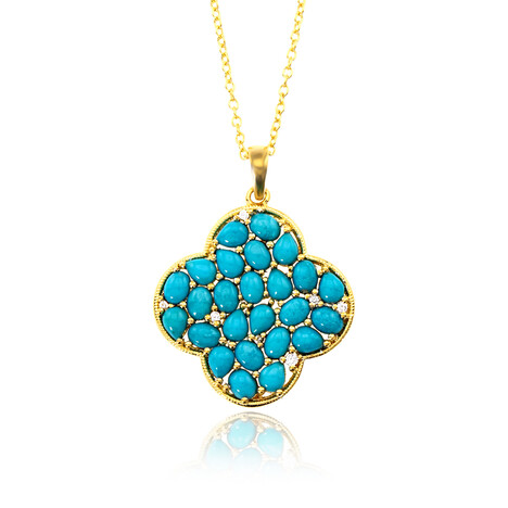 Sleeping Beauty-Türkis-Silberhalskette (Faszination Türkis)