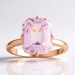 Anello in argento con Kunzite