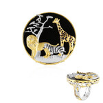 Anello in argento con Onice Nero (Gems en Vogue)