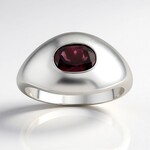 Anello in argento con Rodolite della Rift Valley (Remy Rotenier)
