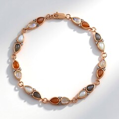 Bracelet en argent et Pierre de Lune blanche (KM by Juwelo)