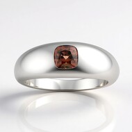 Anello in argento con Zircone Rosa