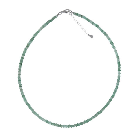 Collana in argento con Avventurina Verde