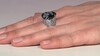 Anillo en plata con Obsidiana Copo de Nieve