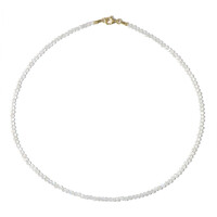 Collar en plata con Piedra de Luna arcoíris