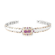 Burmesischer Rubin-Silberarmreif (Gems en Vogue)