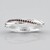 Anello in argento con Granato
