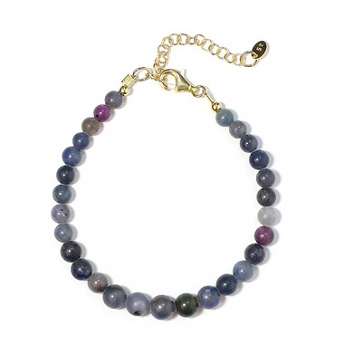 Mosambik-Saphir-Silberarmband