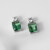 Green Fluorite Silver Earrings