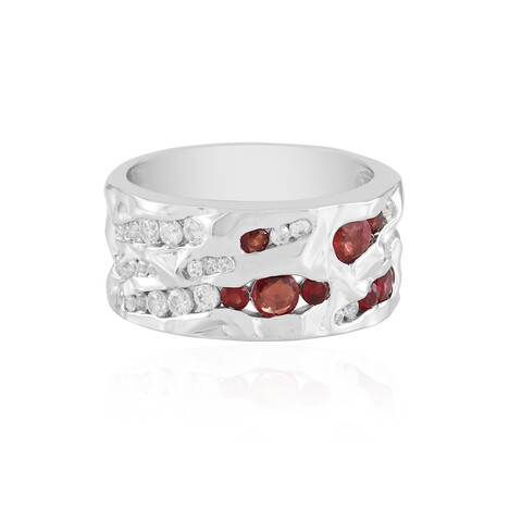 Anillo en plata con Rubí de Tanzania (de Melo Essence)
