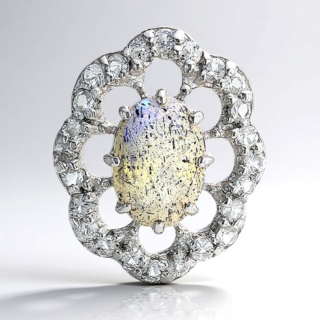 Ciondolo in argento con Labradorite