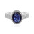 Zilveren ring met een Madagaskar Blauwe Saffier