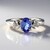 Anello in argento con Tanzanite