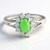 Anello in argento con Crisoprasio Imperiale