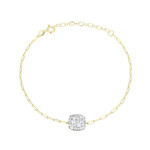 Zilveren armband met een zirkoon (Adela Silber)