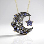 Collana in argento con Tanzanite (Gems en Vogue)