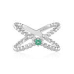 Anillo en plata con Esmeralda de Rusia (de Melo Essence)