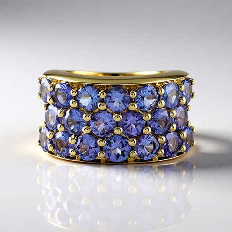 Anello in oro con Tanzanite AAA (de Melo)