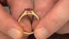 Zilveren ring met een Madagaskar Roze Saffier