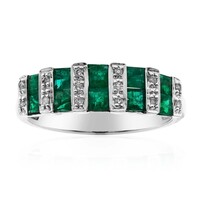 Anillo en oro con Esmeralda de Zambia (CIRARI)