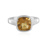 Anello in argento con Quarzo Champagne
