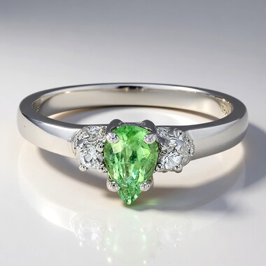 Zilveren ring met een Paraiba toermalijn