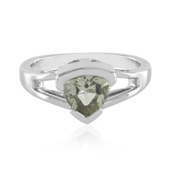 Bague en argent et Améthyste verte