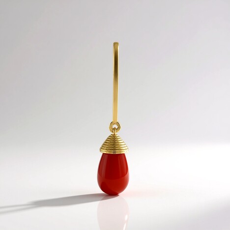 Ciondolo in argento con Onice Rossa (MONOSONO COLLECTION)