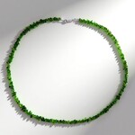 Collana in argento con Diopside Russo