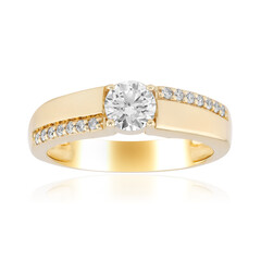 Bague en or et Diamant VVS2 (G)