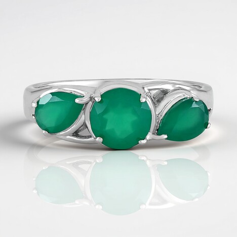 Anello in argento con Agata