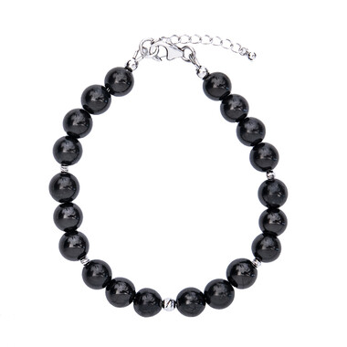 Bracciale in argento con Shungite