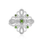 Russian Diopside Silver Ring