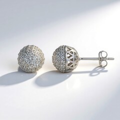 Orecchini in argento con Zircone (Adela Silber)