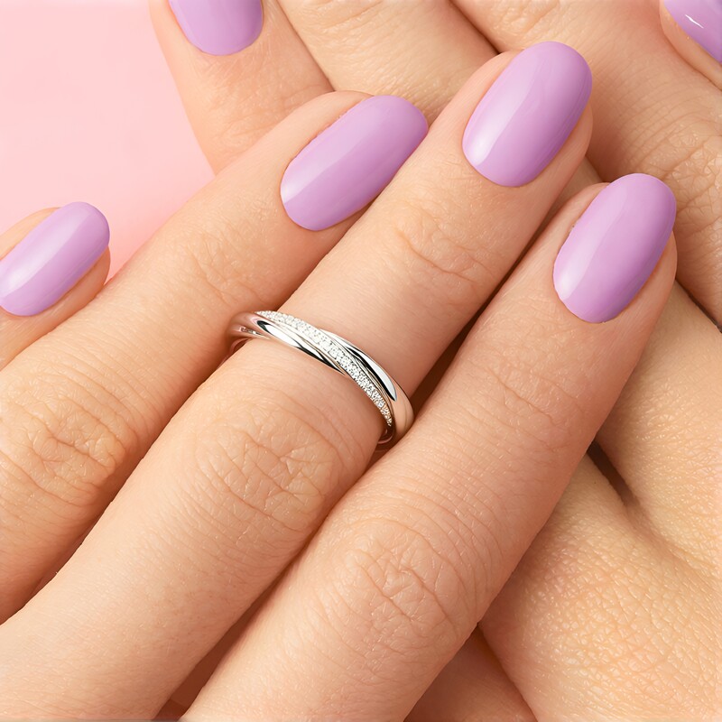 Anello in argento con Topazio Bianco