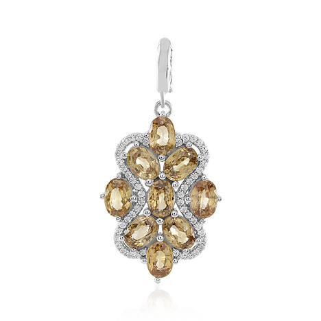 Ciondolo in argento con Zircone Canarino