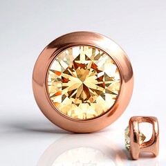 Ciondolo in oro con Diamante Rose de France VS1 di Argyle