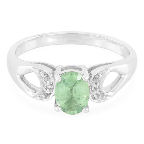 Anello in argento con Cianite Menta