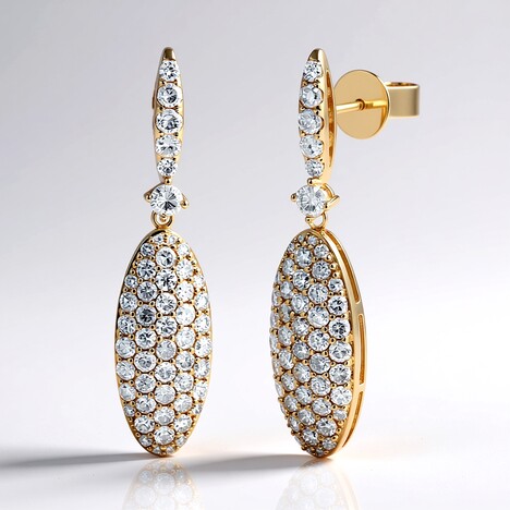 Orecchini in oro con Diamante SI1 (H) (CIRARI)