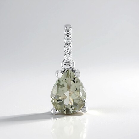 Ciondolo in argento con Ametista Verde